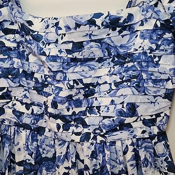 The A&F  Babydoll Emerson Poplin Puff Sleeve Mini Dress Size XS - Picture 9 of 16